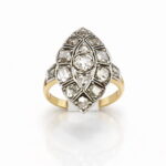 Anillo lanzadera diamantes