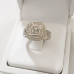 Anillo cuadrado diamante Asher