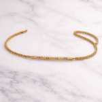 Pulsera eslabones barra brillantes