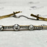 Pulsera de diamantes corte antiguo