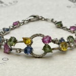 Pulsera corindones y diamantes