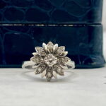 Roseta platino brillantes