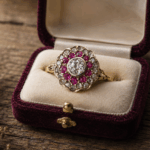 Anillo rubíes victoriano