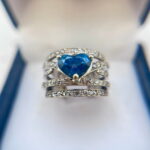 Anillo heart de zafiro