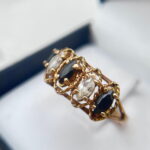 Anillo oro marquise