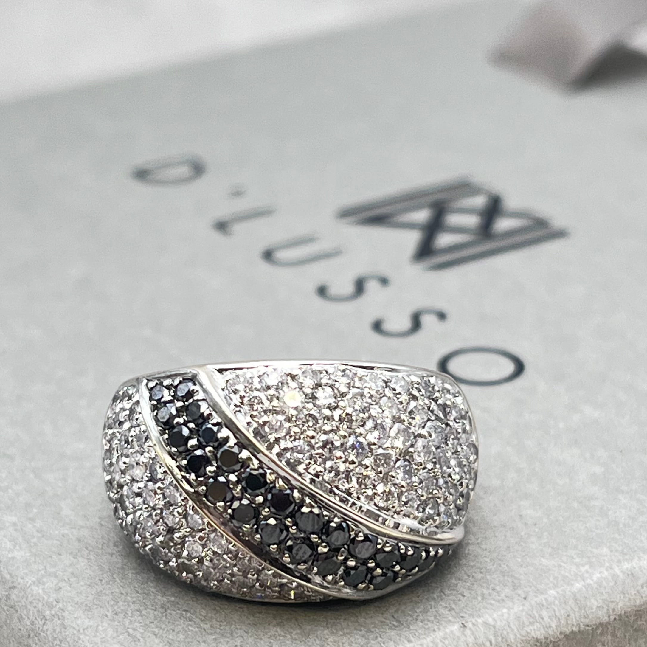 Bombé diamantes bicolor
