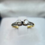 Anillo dos brillantes