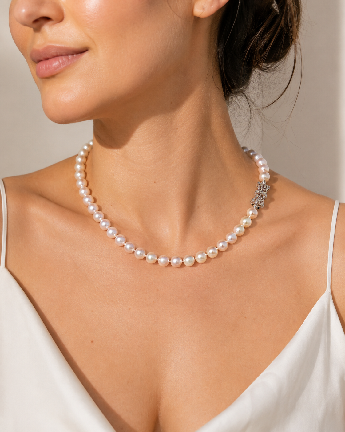 Collar de perlas ribbon - Imagen 2