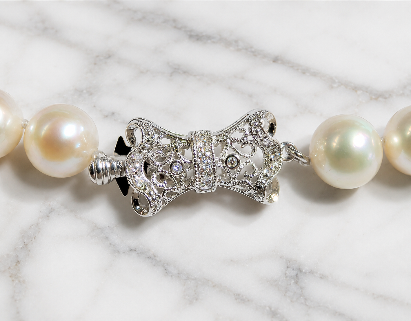 Collar de perlas ribbon
