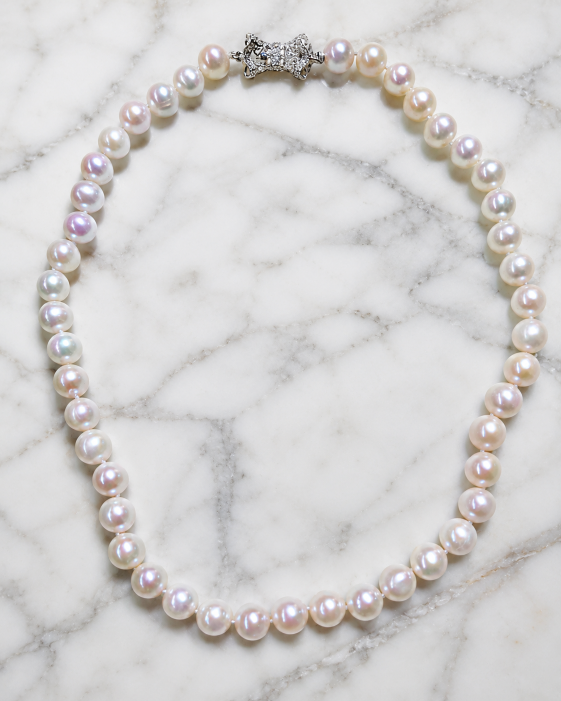 Collar de perlas ribbon - Imagen 3