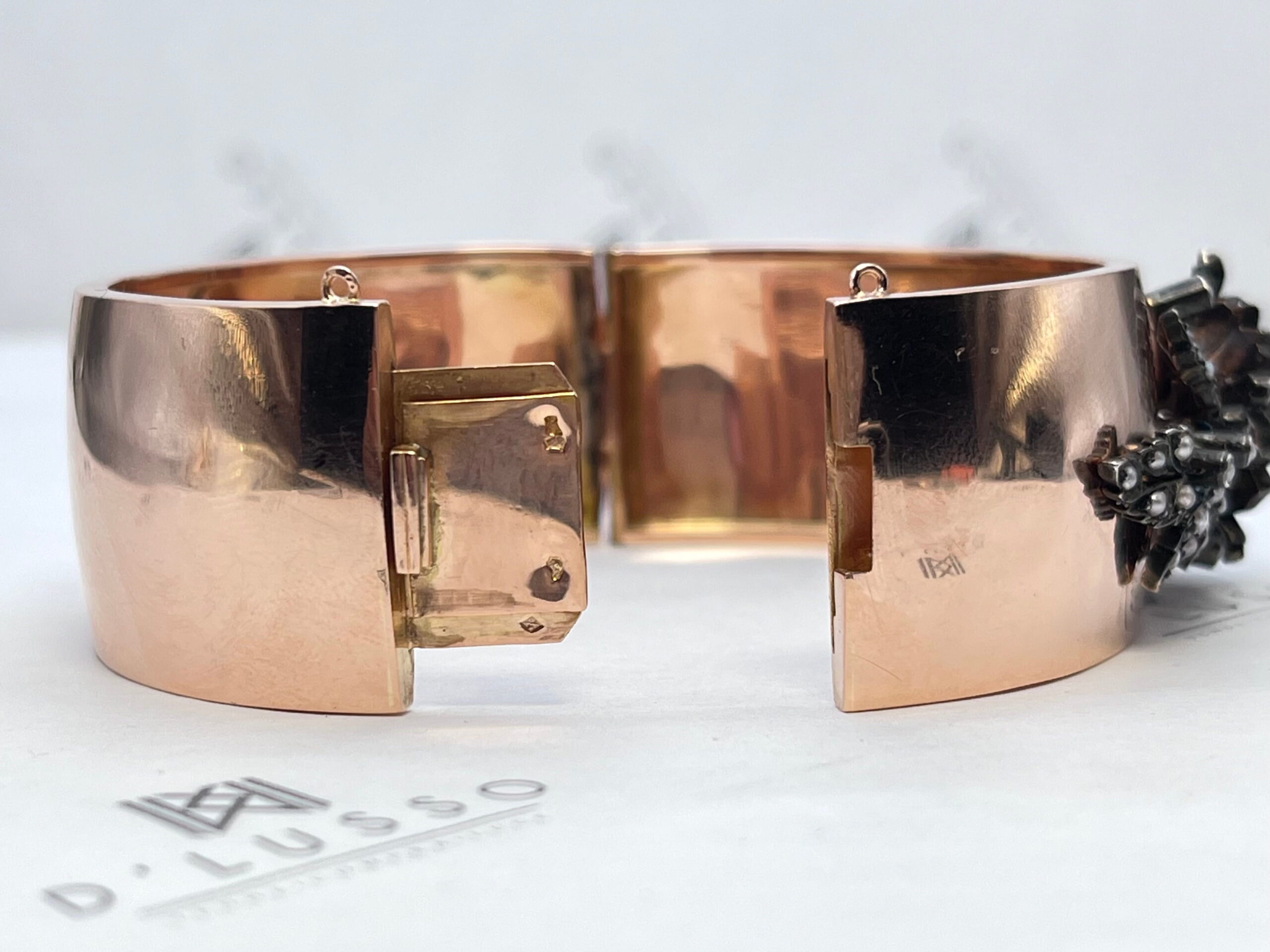 Conjunto esclava perlas y roseta corte antiguo - Imagen 11